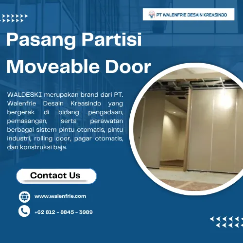 Pasang Partisi Moveable Door